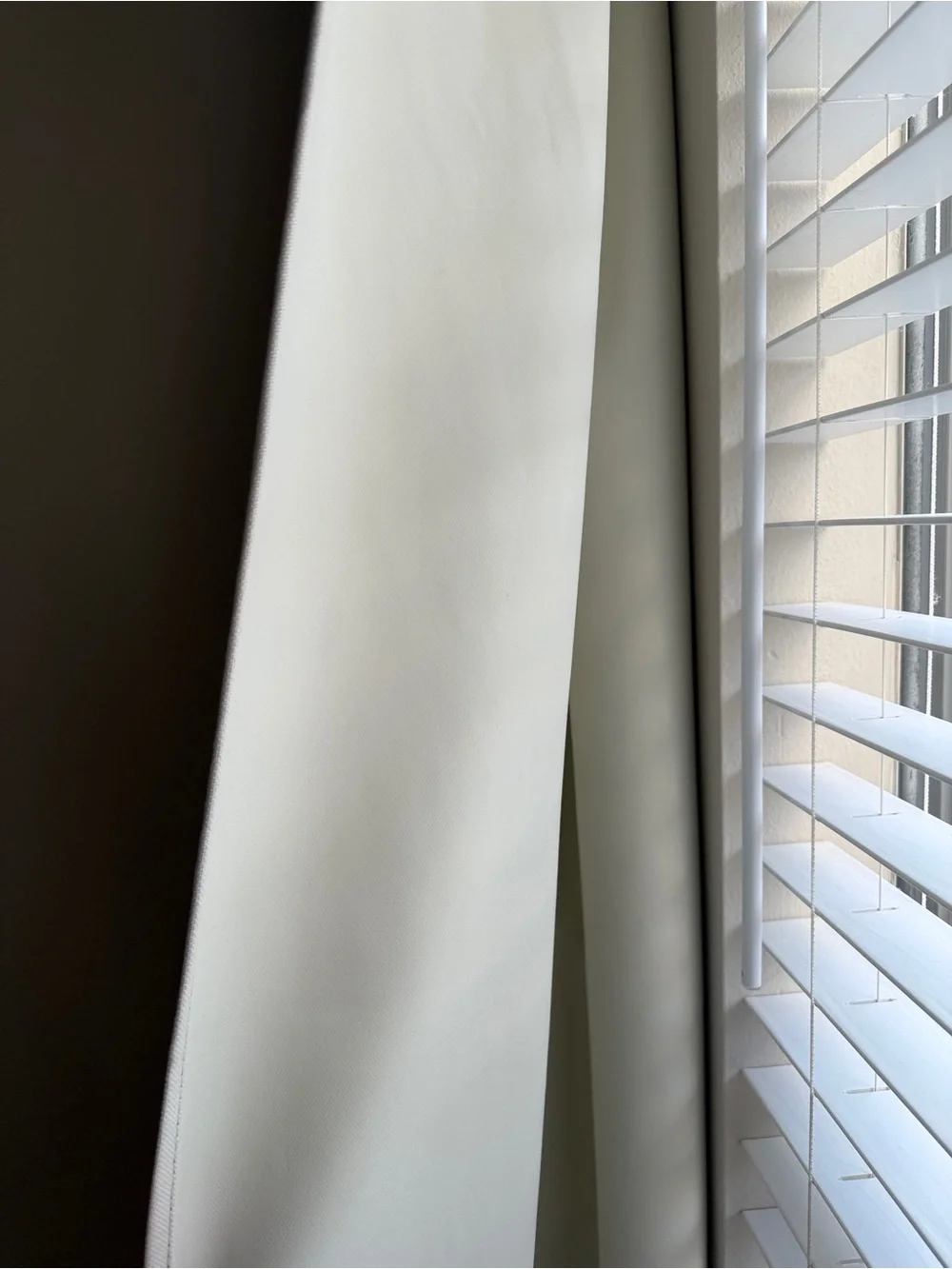 Sleepout Neutral Cream Window Curtain Panels - complete black out